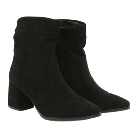 M.Daszyński Botas de camurça preta MR2025-10 preto 3