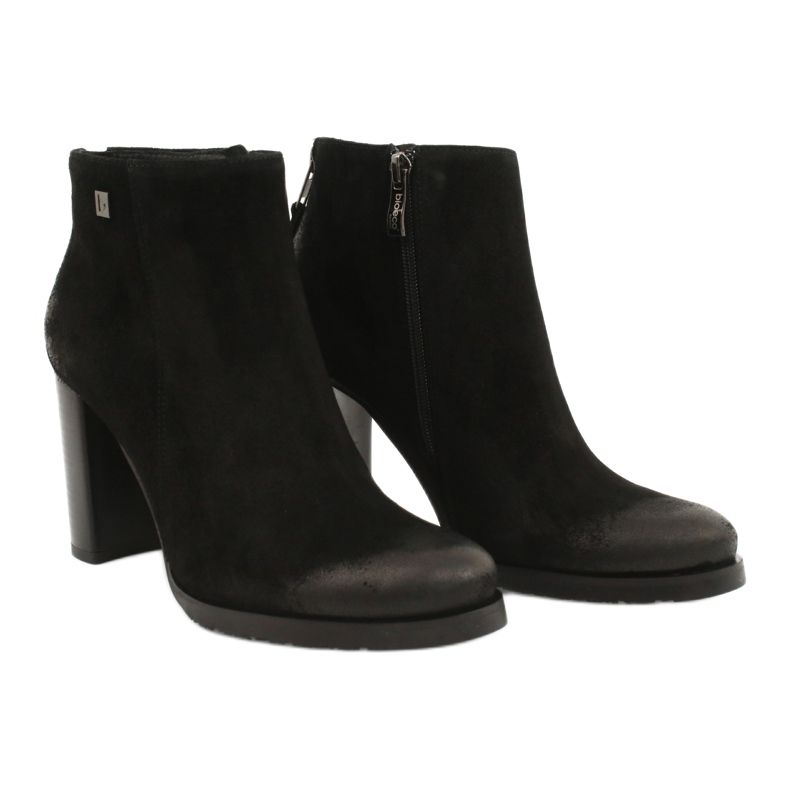 Arka Botas de camurça preta feminina 7213 preto 2