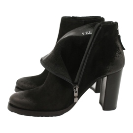 Arka Botas de camurça preta feminina 7213 preto 3