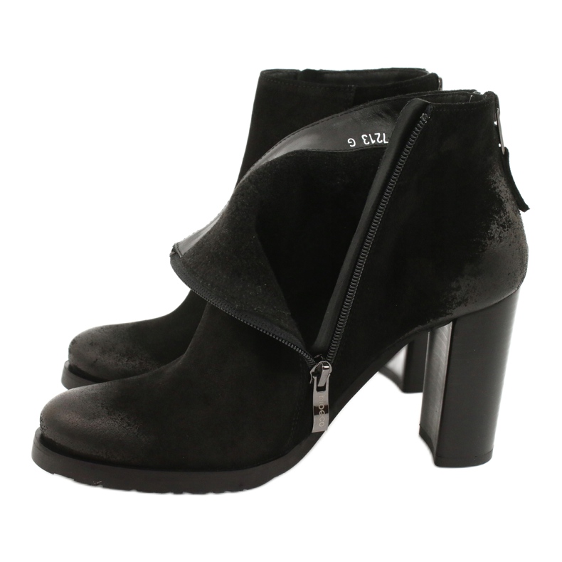 Arka Botas de camurça preta feminina 7213 preto 3