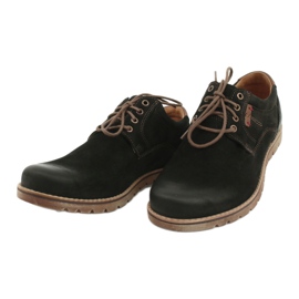 Sapatos masculinos Riko 761 casuais com cadarço, pretos 2