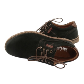 Sapatos masculinos Riko 761 casuais com cadarço, pretos 4