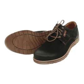 Sapatos masculinos Riko 761 casuais com cadarço, pretos 3