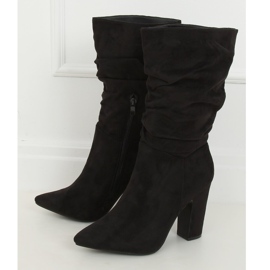 Botas pretas de salto alto D7510 pretas preto 1