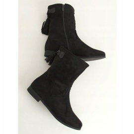 Botas femininas pretas J19-97 pretas preto 1
