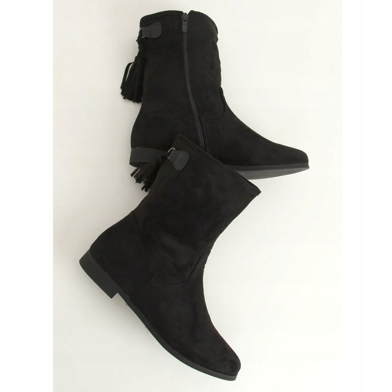 Botas femininas pretas J19-97 pretas preto 1