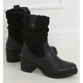 Botas pretas de salto alto J19-51 pretas preto 1