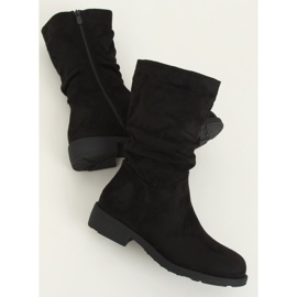 Botas curtas femininas pretas CH1908 pretas preto 2
