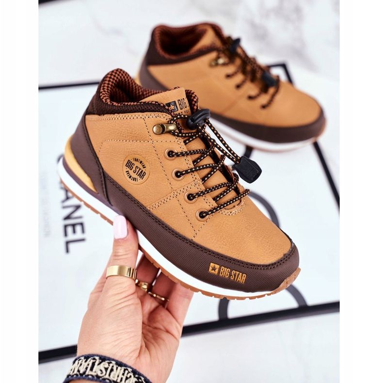 Botas infantis Big Star Camel GG374102 marrom multicolorido 1