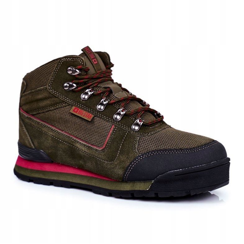 Sapatos de trekking masculino Big Star Outdoor Khaki GG174200 verde 1