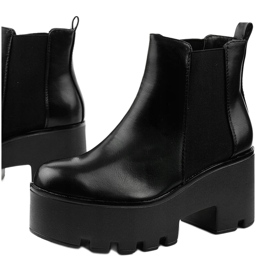 Botins pretos com elástico Pardia 1
