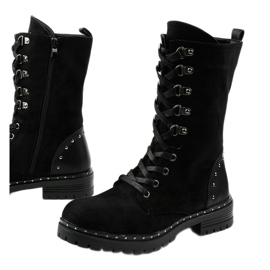 Botas pretas, botas, botas de Isoris preto 1