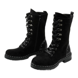 Botas pretas, botas, botas de Isoris preto 2