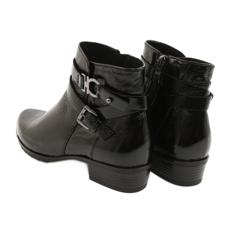 Botas Caprice Feminino Lacadas 25309-25 preto 4