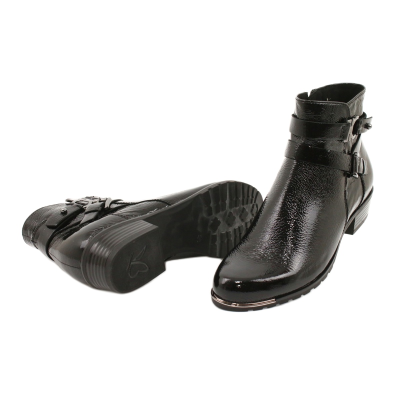 Botas Caprice Feminino Lacadas 25309-25 preto 3