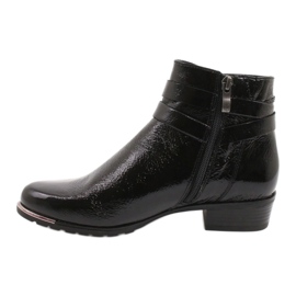 Botas Caprice Feminino Lacadas 25309-25 preto 1