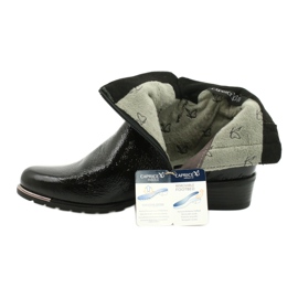 Botas Caprice Feminino Lacadas 25309-25 preto 7
