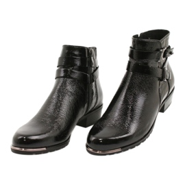 Botas Caprice Feminino Lacadas 25309-25 preto 2