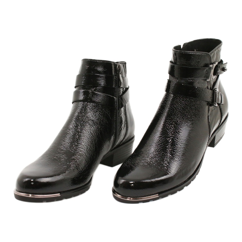 Botas Caprice Feminino Lacadas 25309-25 preto 2
