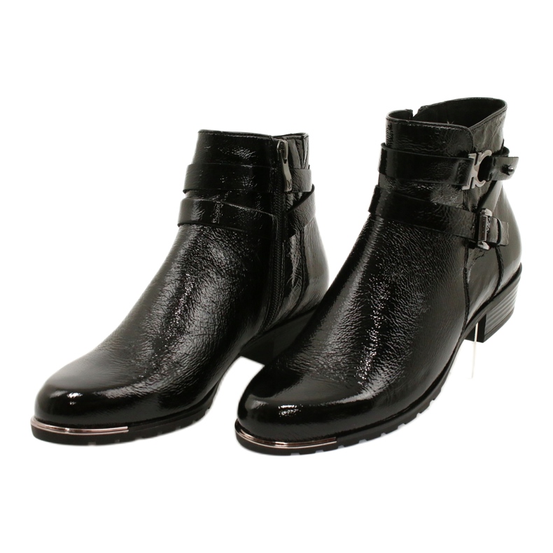 Botas Caprice Feminino Lacadas 25309-25 preto 5