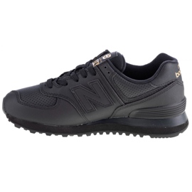Sapatos New Balance W WL574HNQ preto dourado 1