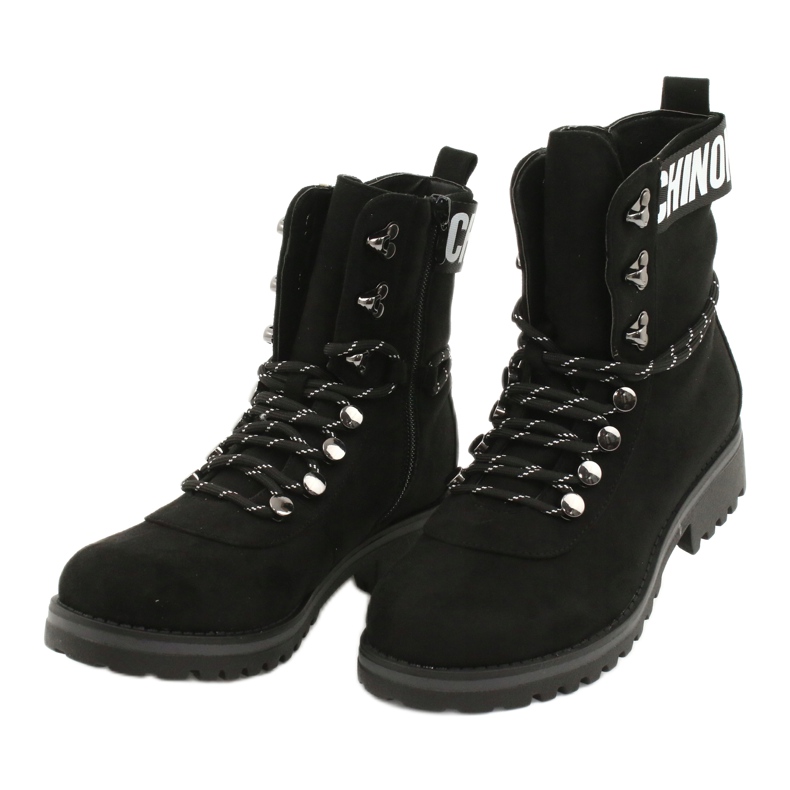 Evento Botas de madeira High Black 9BT35-1331 Black Popsi preto 5