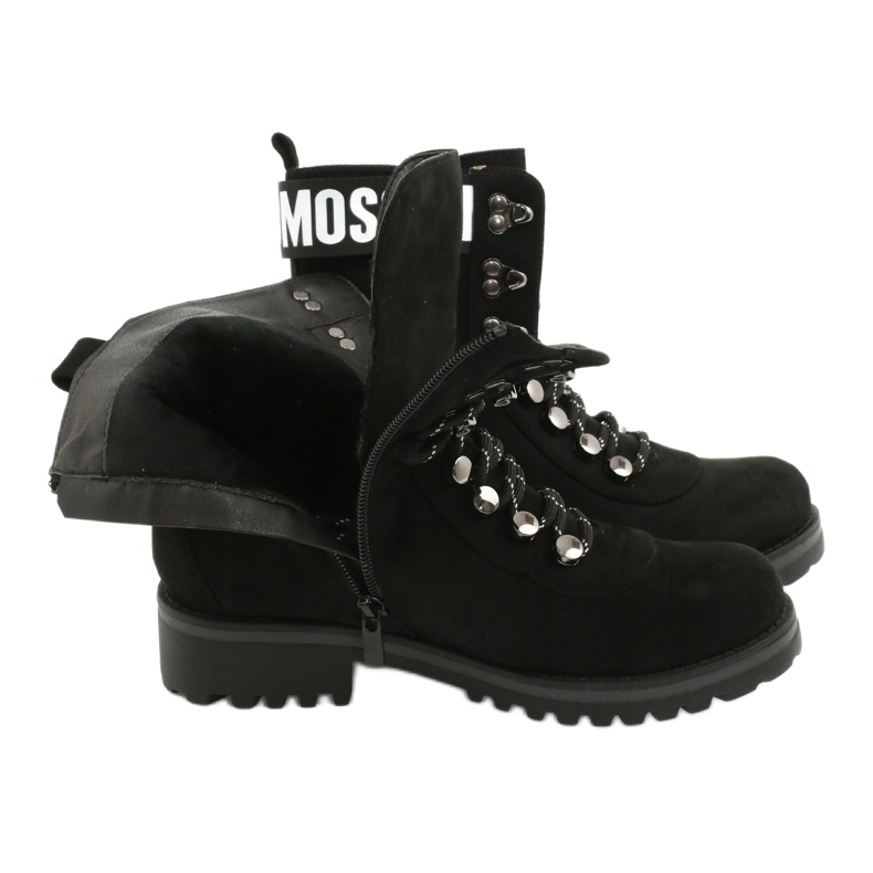 Evento Botas de madeira High Black 9BT35-1331 Black Popsi preto 6