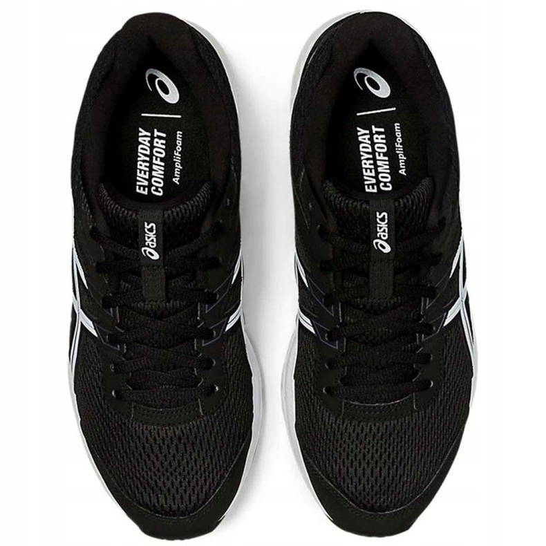 Tênis de corrida Asics Gel-Contend 6 M 1011A667 003 branco preto 1