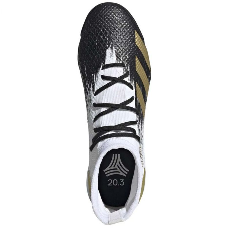 Chuteiras Adidas Predator 20.3 M Tf FW9191 preto branco 1