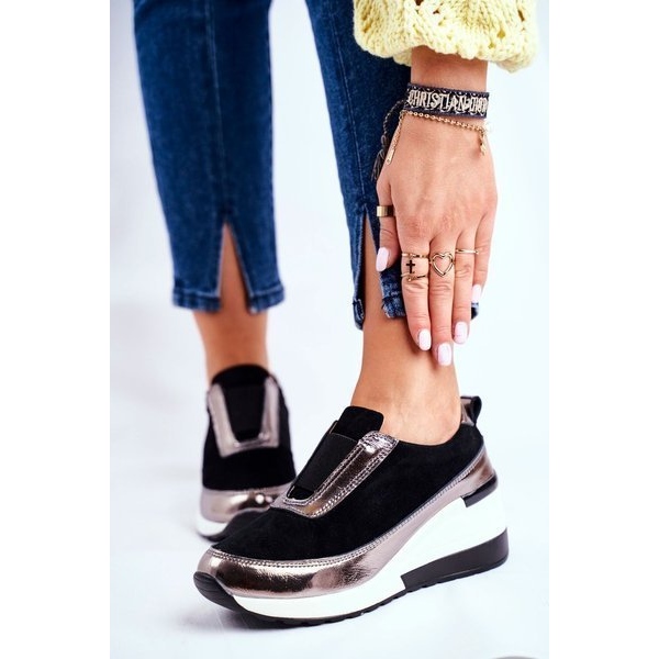 S.Barski Calçados Esportivos Femininos Tênis Couro Preto Wilimont 1