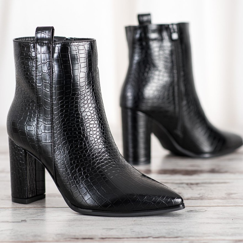 Seastar Botas elegantes com um padrão preto 2