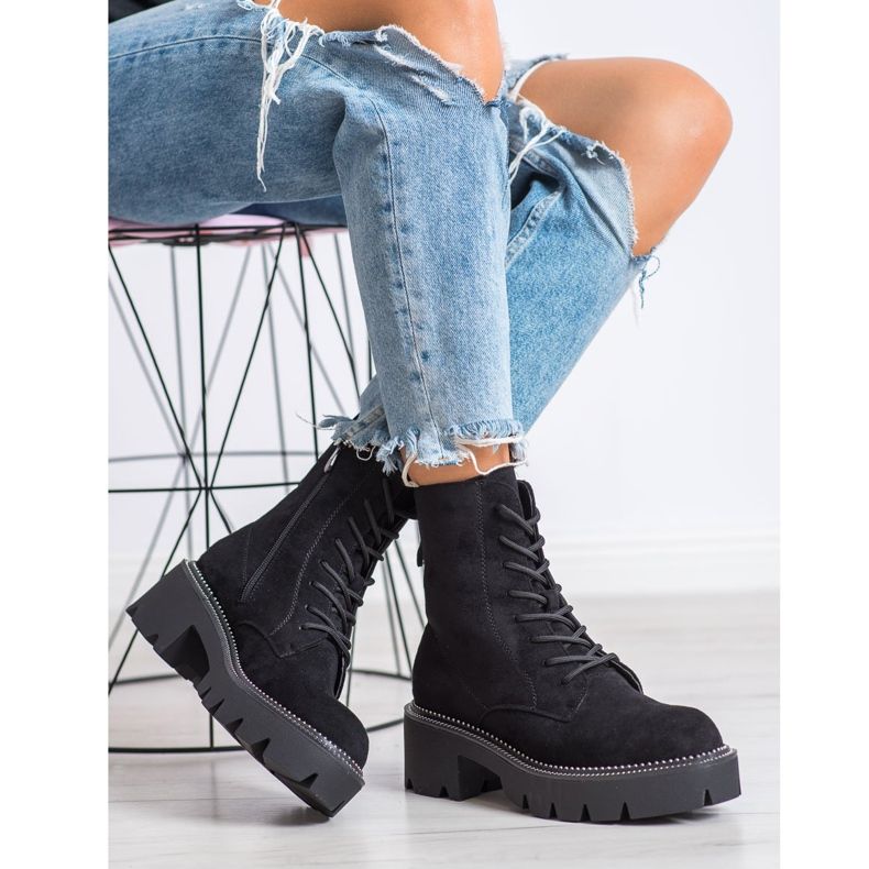 Seastar Trabalhadores de camurça preto 1