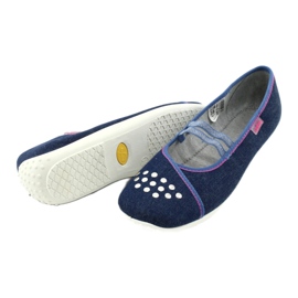 Sapatos juvenis Befado 345Q164 azul marinho 4