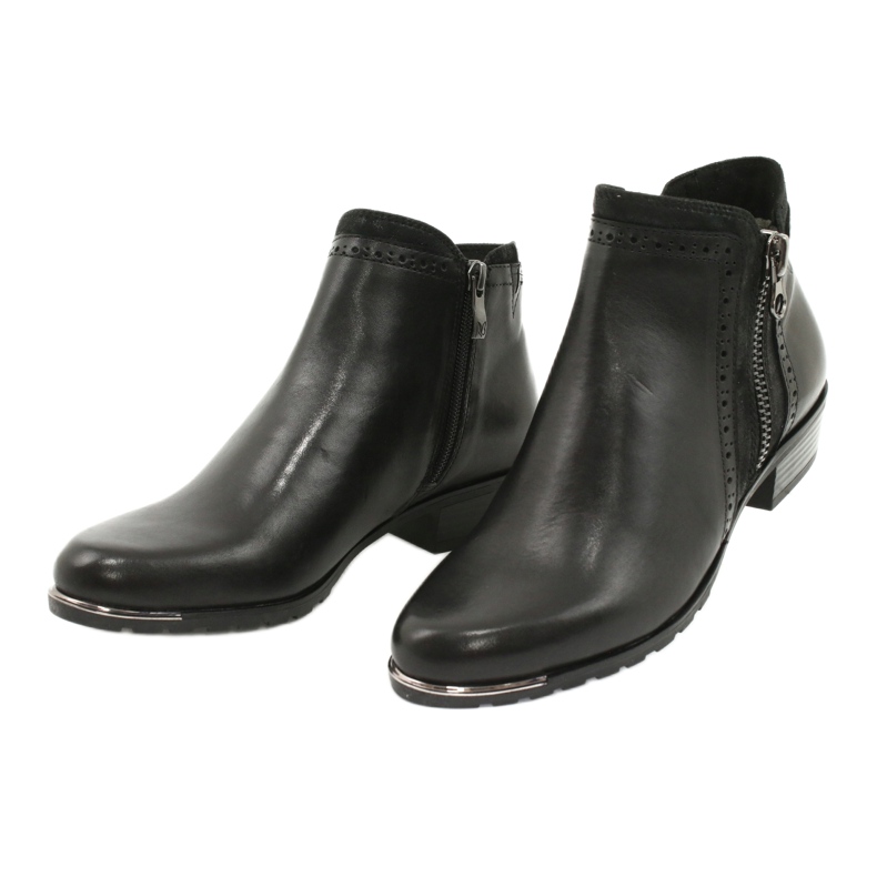 Botas Caprice para mulheres pente preto 25403-25 922 2