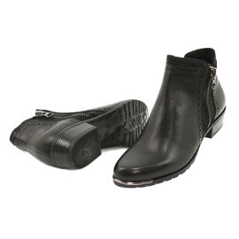 Botas Caprice para mulheres pente preto 25403-25 922 3