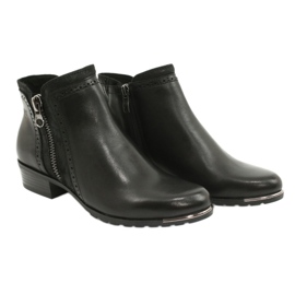 Botas Caprice para mulheres pente preto 25403-25 922 4