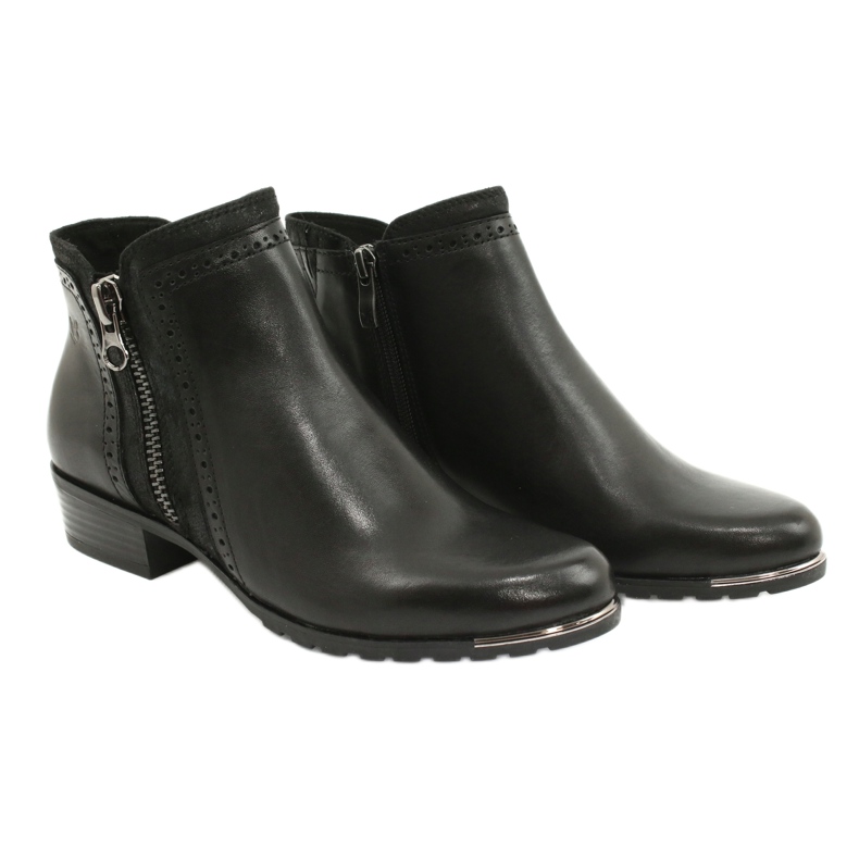 Botas Caprice para mulheres pente preto 25403-25 922 4