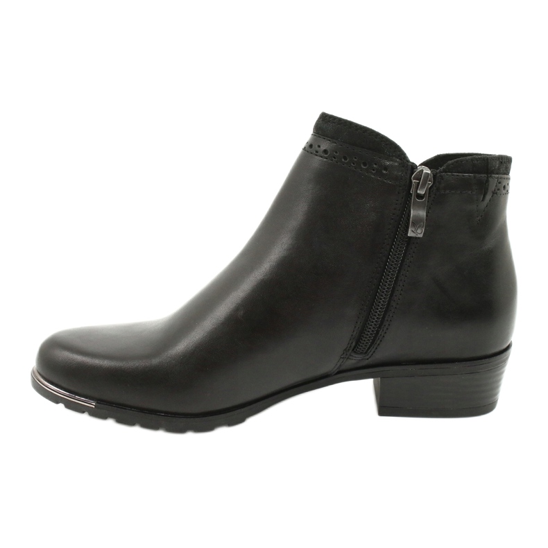 Botas Caprice para mulheres pente preto 25403-25 922 1