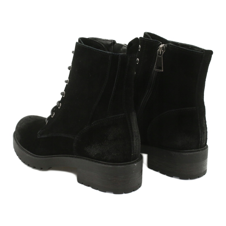 American Club Botas American Black Suede preto 4