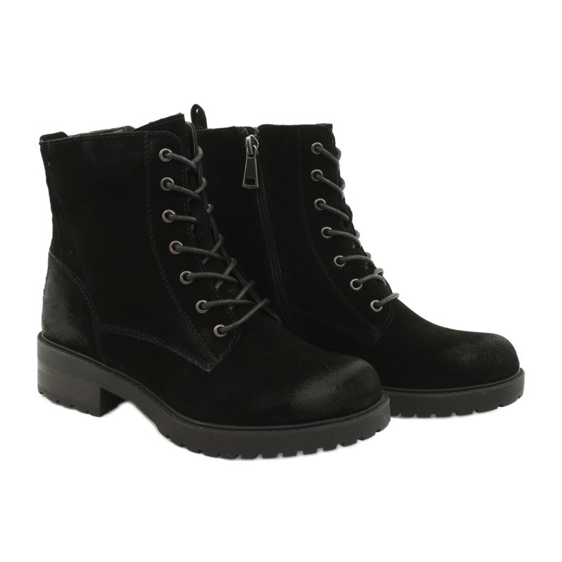 American Club Botas American Black Suede preto 5