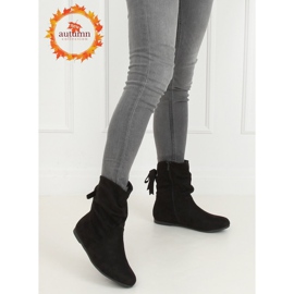 Botas saszka femininas negras DH26 pretas preto 1