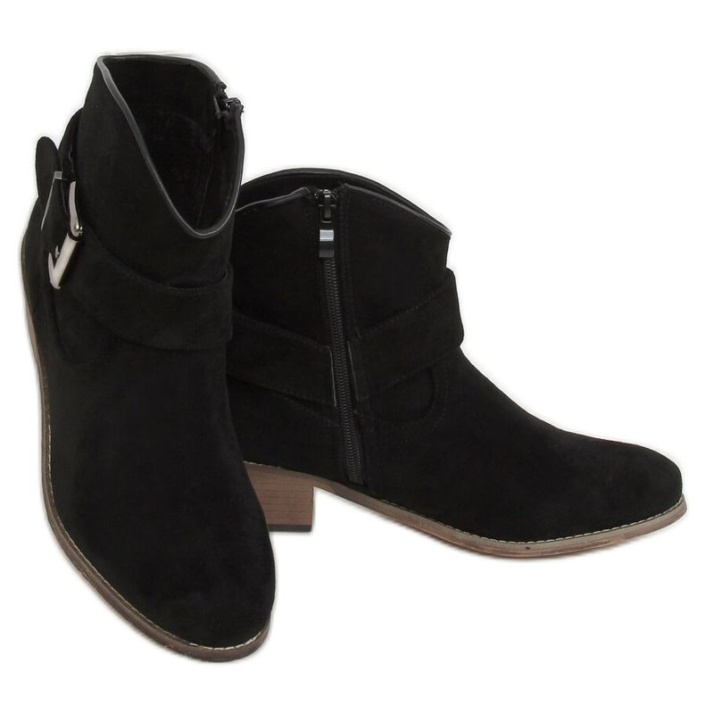Botas pretas femininas pretas E2251 pretas preto 1