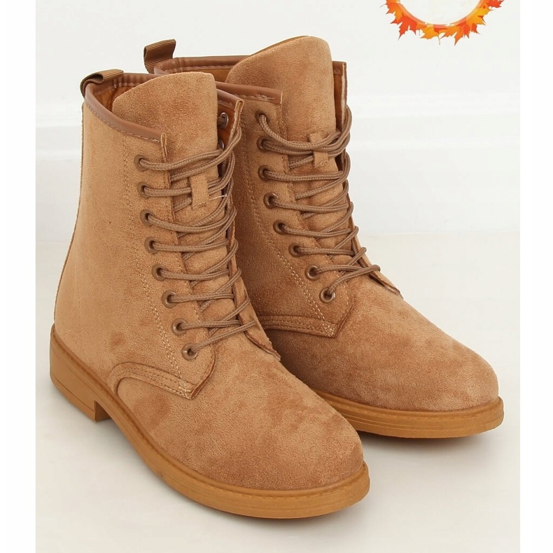 Camel E2002 Botas com cordões de camelo marrom 1