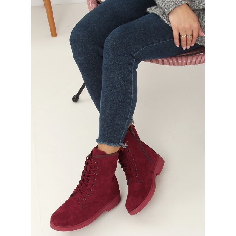 Botas bordô Borgonha E2002 Wine vermelho 2