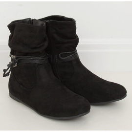 Botas femininas pretas pretas DH28 pretas preto 2