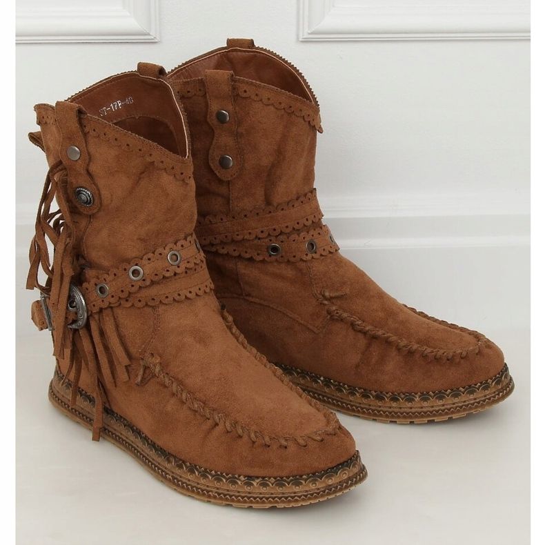 Botas no estilo boho camel ST-17P Camel castanho 1