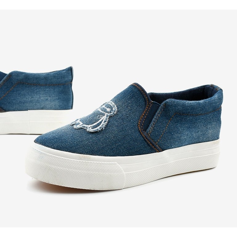 Jeans Cherilena tênis azul marinho azul 1