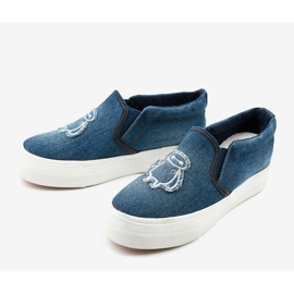 Jeans Cherilena tênis azul marinho azul 2