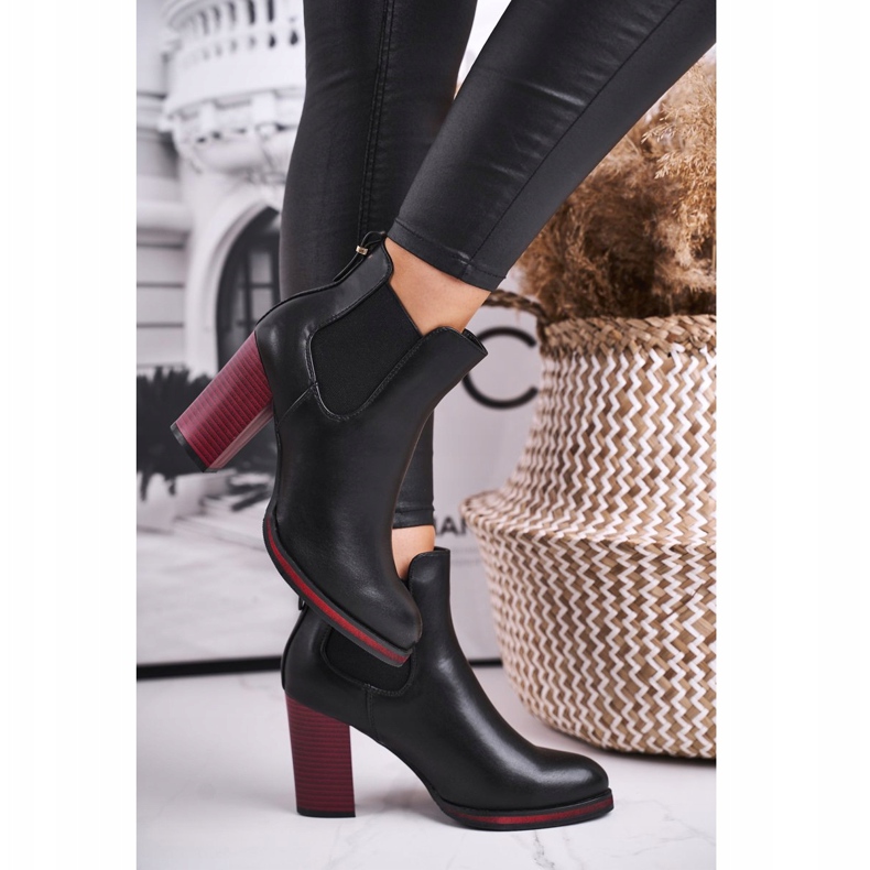 Botas femininas de salto alto Sergio Leone Pretas BT538 preto 1