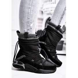 Botas de neve femininas Big Star Black GG274628 preto 1